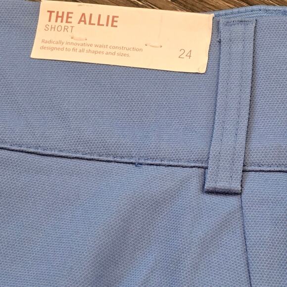 LANE BRYANT ALLIE Modern Stretch Blue Scallop Hem Short 24 Fits 24W‎ 3X New - Picture 7 of 10